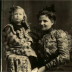 Ula  and  Aunt Jennie handwritten on back of Picture