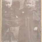 Young Children Rosie and Elsie handwritten on back of Pictur